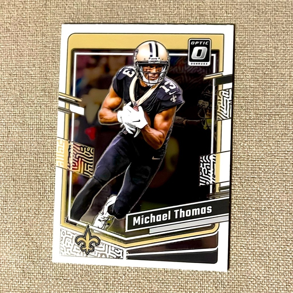 Michael Thomas 2023 Panini Donruss Optic Football Card New Orleans Saints #137